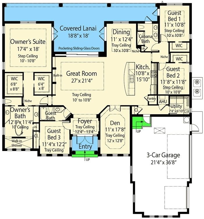 1 Storey 4 Bedroom House Plan Printable Templates Free