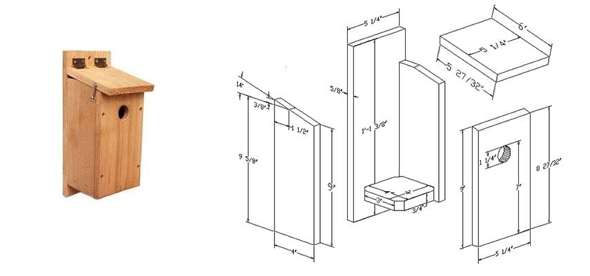 10 FREE Wren Bird House Plans For Spring DIY Projects