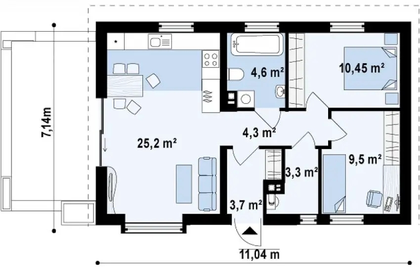 100 Sqm House Floor Plan Floorplans click