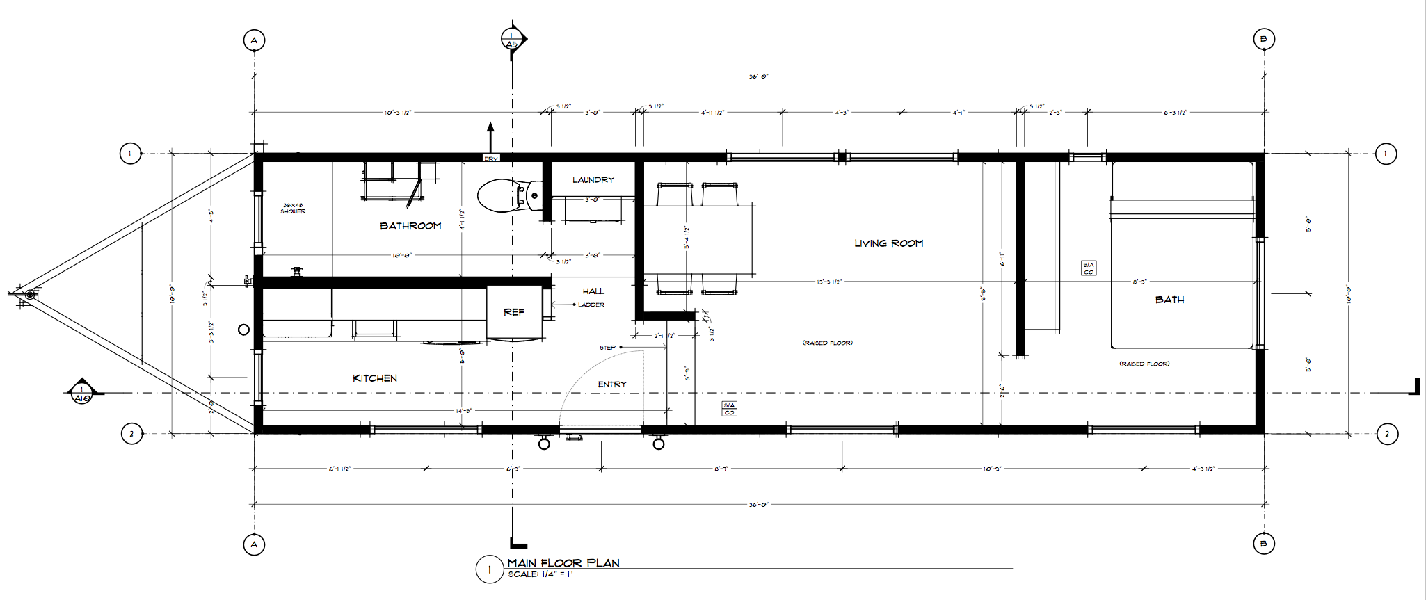 10X30 TINY HOUSE WITH LOFT FLOOR PLAN