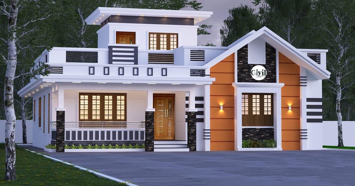 1100 Sq Ft 2BHK Modern Single Floor House And Free Plan Engineering 