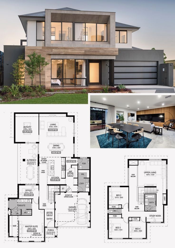 12 Two Storey House Design With Floor Plan With Elevation Pdf