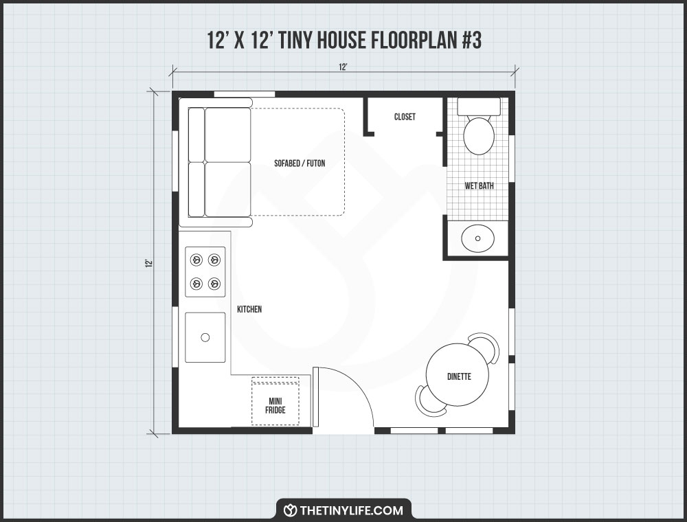 12 X 12 Tiny Home Designs Floorplans Costs And More The Tiny Life