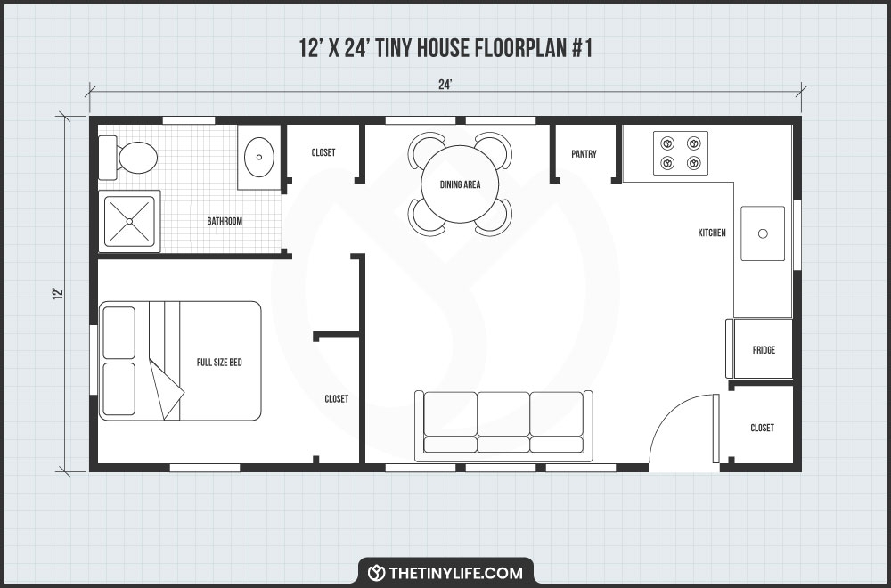 12 X 24 Tiny Home Designs Floorplans Costs And More The Tiny Life