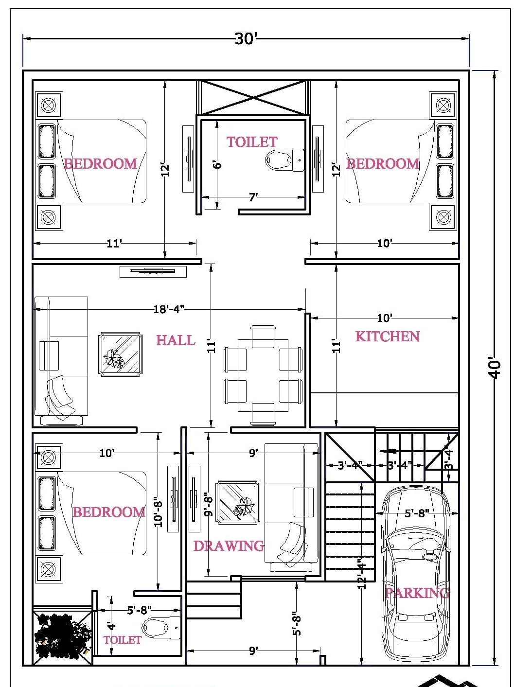 1200 Sq Ft House Plans 2 Bedroom Single Floor Viewfloor co