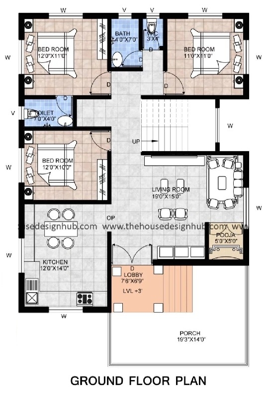 1200 Square Feet 4 Bedroom House Plans Www resnooze