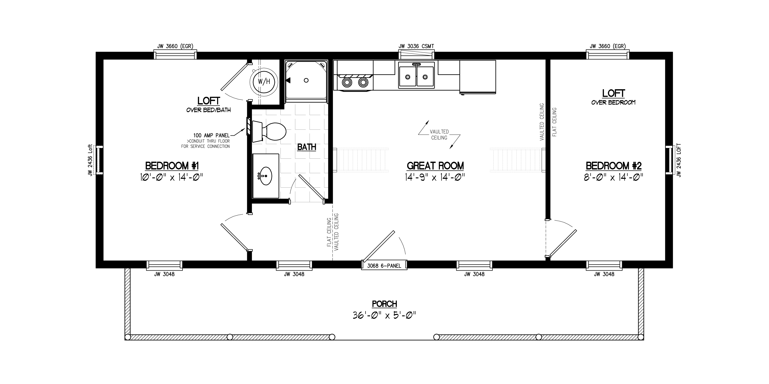 14X40 Shed House Plans House Plans