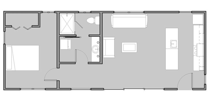 16x40 Reclaimed Space Tiny House Floor Plans Tiny House Layout