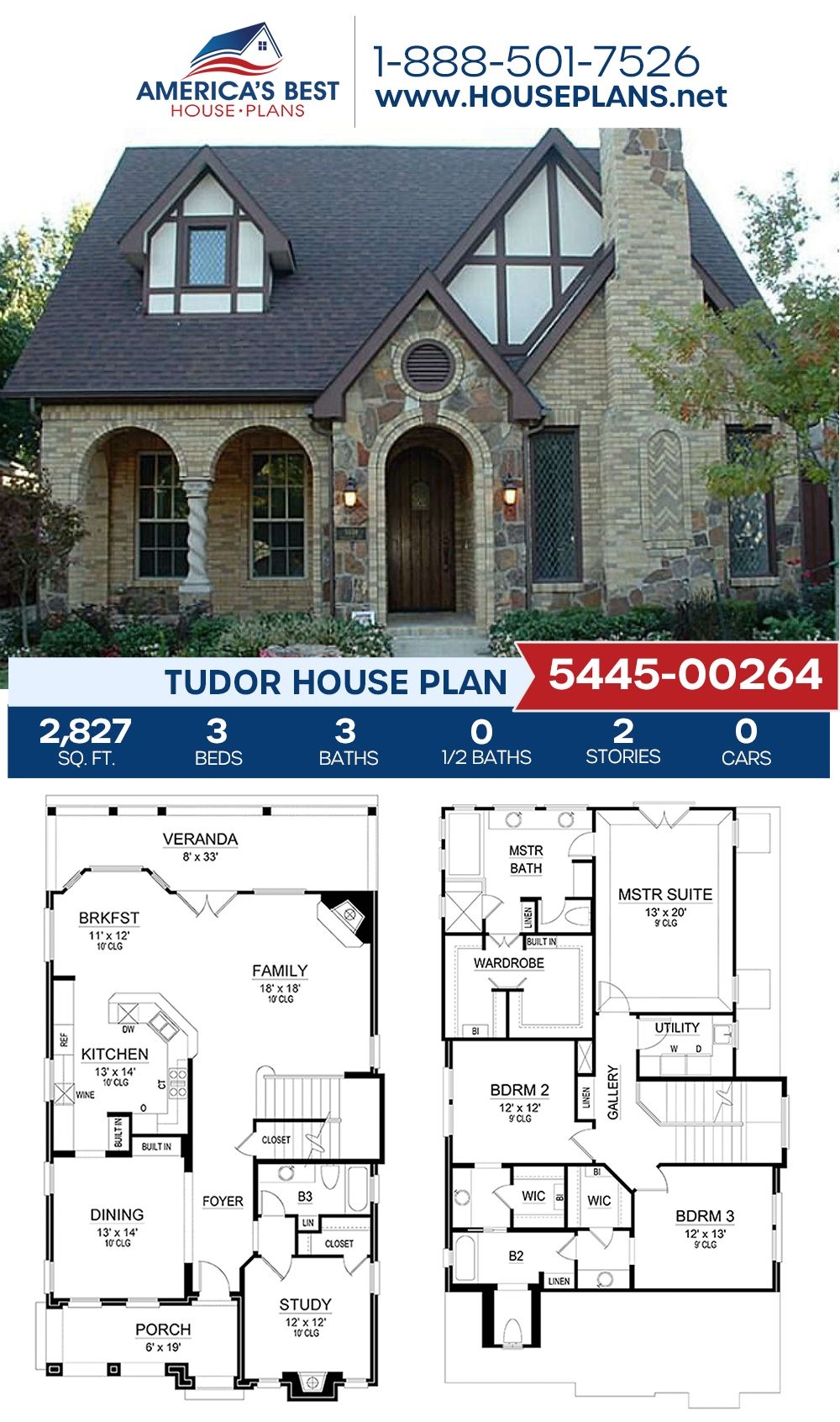 18 Tudor House Plans With Basement Information