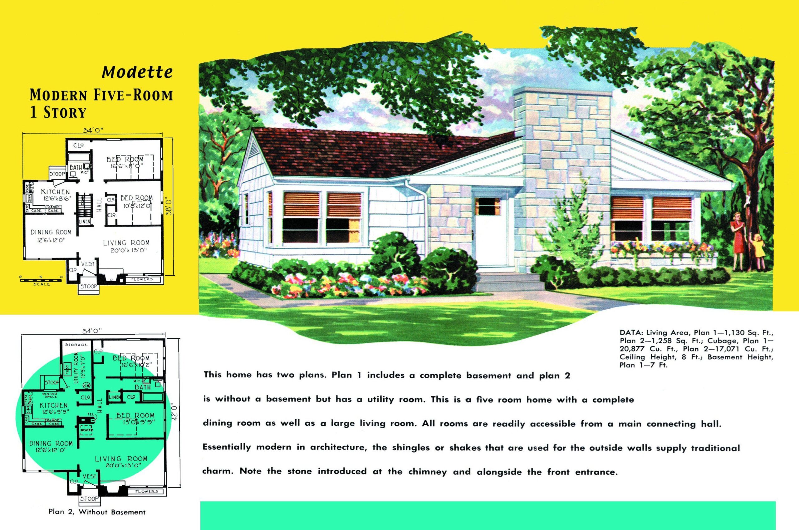 1950s House Plans For Popular Ranch Homes