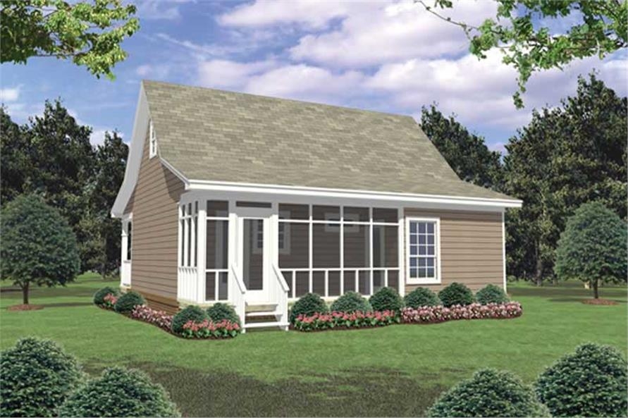 2 Bedrm 800 Sq Ft Country House Plan 141 1078