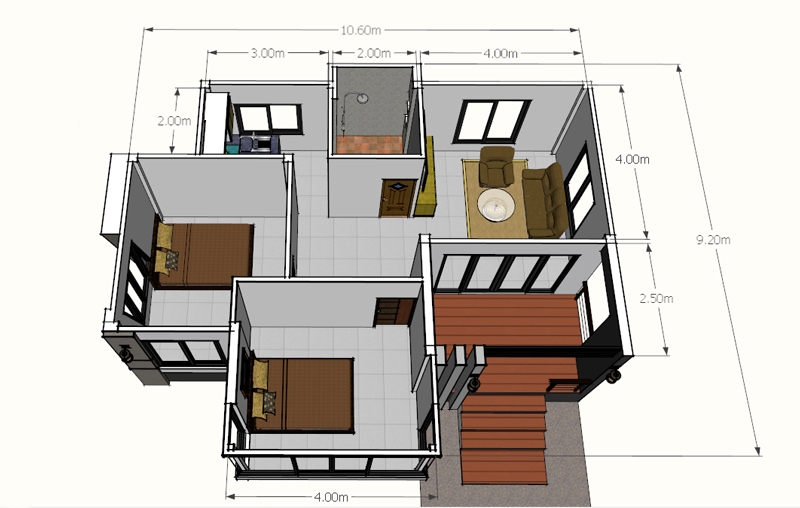 2 Bedroom 1 Story Floor Plans Www resnooze