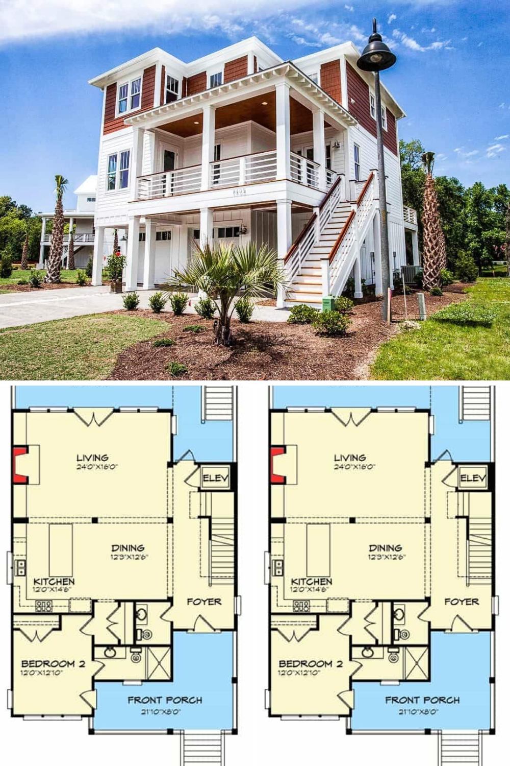 2 Story Beach House Floor Plans Floorplans click