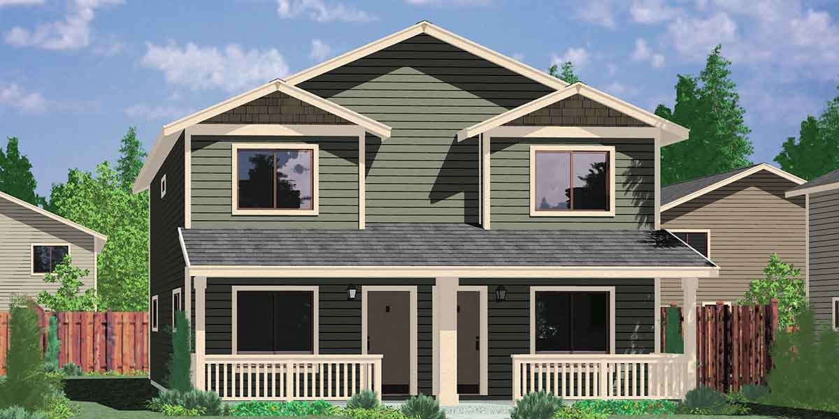 2 Story Duplex Floor Plans With Garage Floorplans click