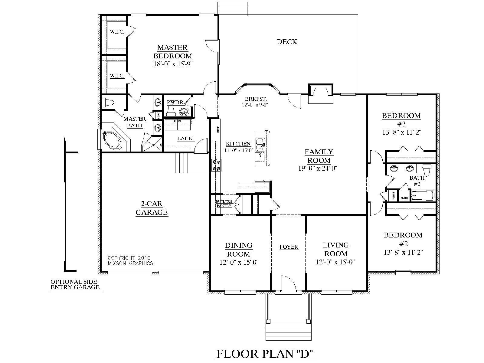 2000 Sq Ft Ranch Floor Plans Floorplans click