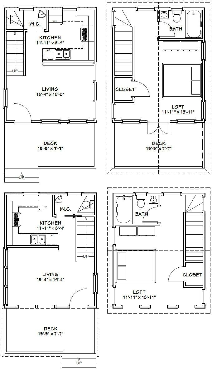 20x40 House Plans With Loft Small House Floor Plans Modern House