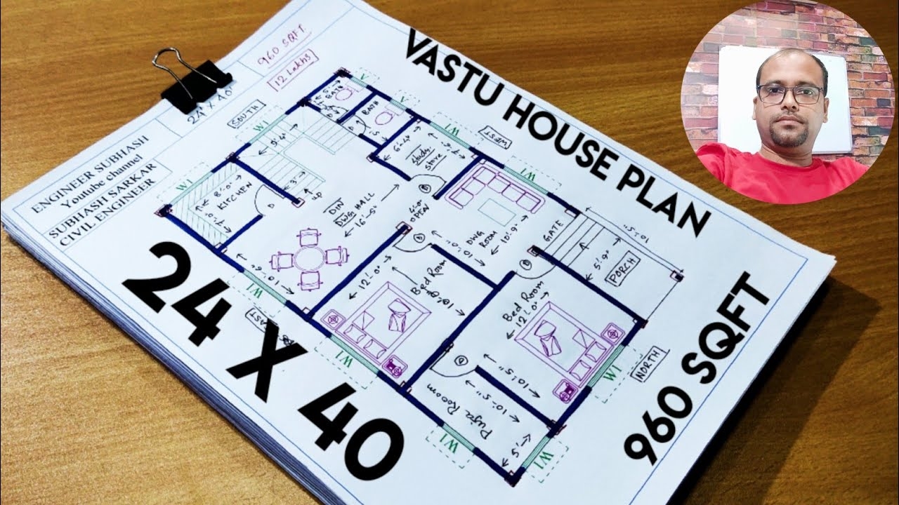 24 X 40 HOUSE DESIGN II 24 X 40 HOUSE PLAN II 24 X 40 GHAR KA NAKSHA