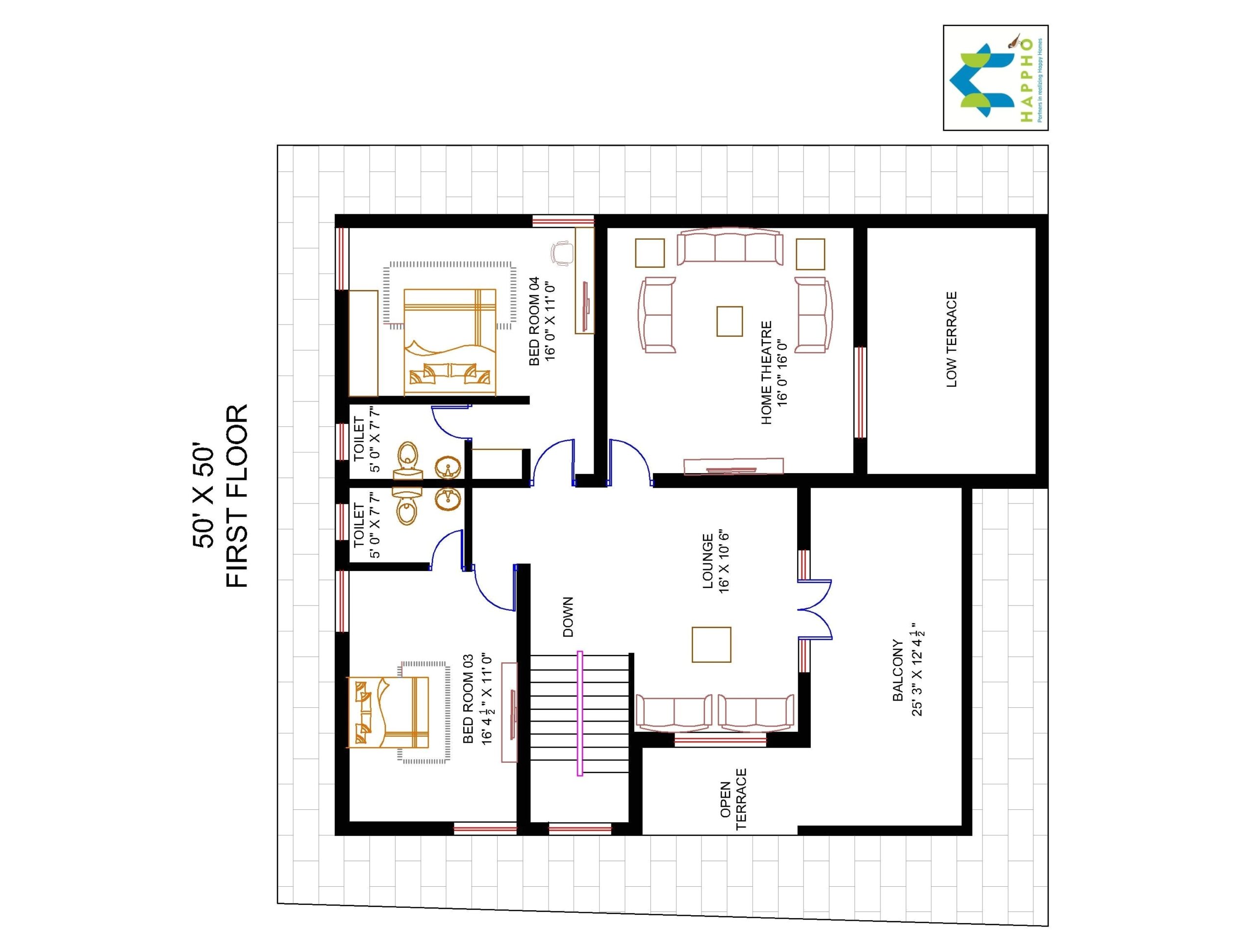 2500 Sq Ft House Drawings 2500 Sqft 2 Story House Plans Plougonver