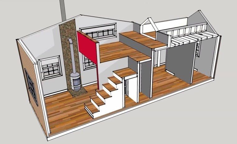 300 Sq Ft 10 X 30 Tiny House Design Tiny House Layout Tiny House