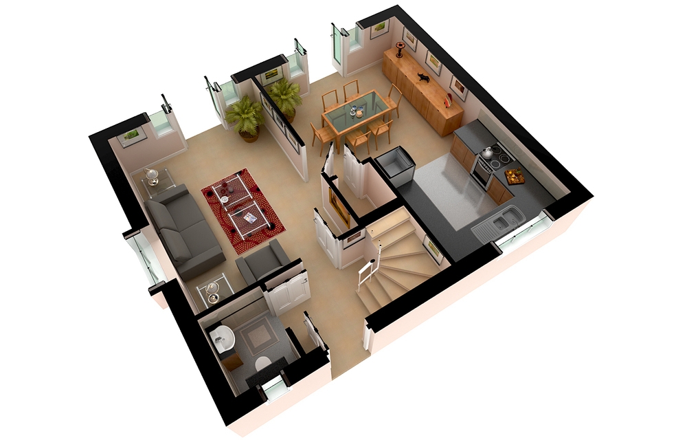 3D Floor Plans Renderings Visualizations FAST Delivery