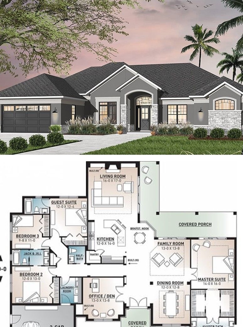 4 Bedroom 3 Bath House Plans One Story Exploring Design Options For Your Home House Plans