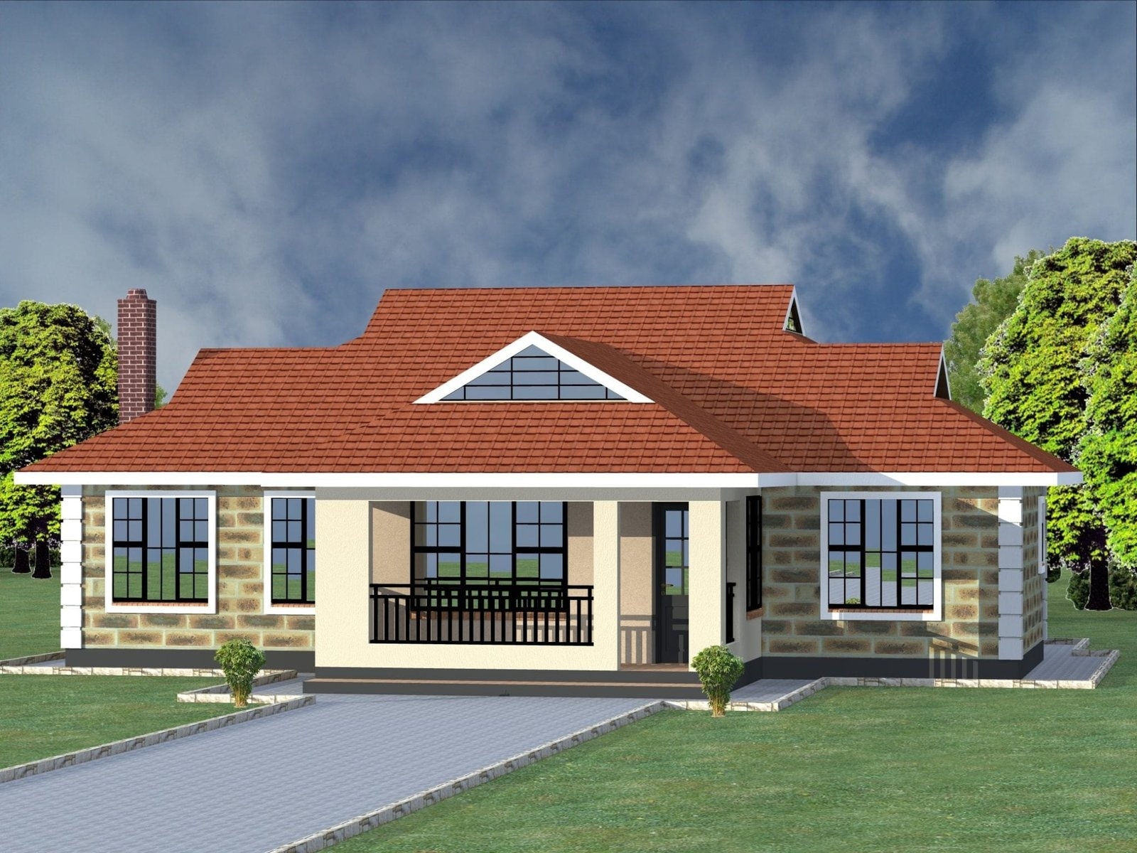 4 Bedroom House Plans Single Story HPD Consult