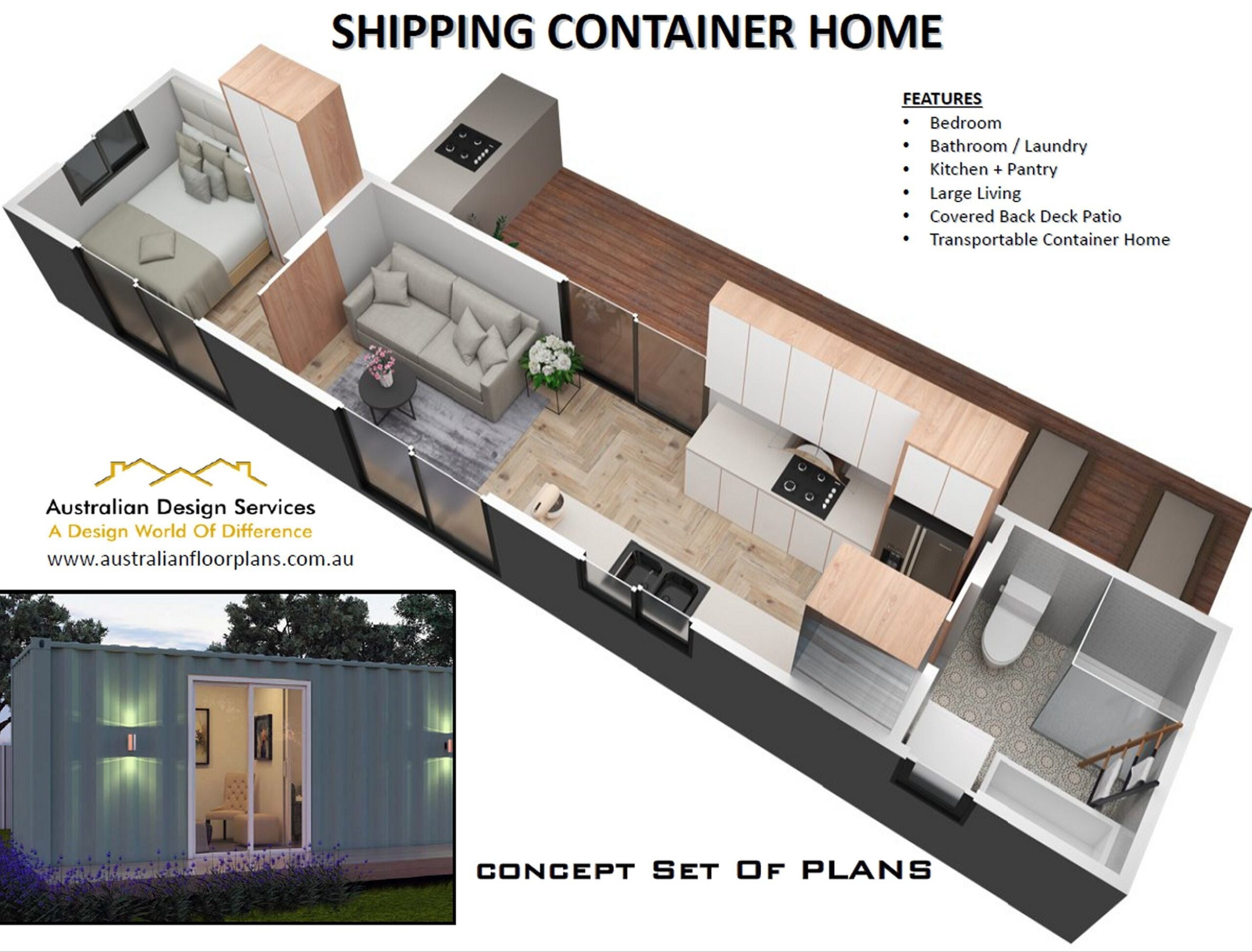 40 Foot Shipping Container Home Full Concept House Plans Etsy