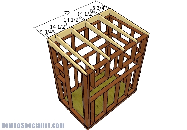 4x6 Shooting House Roof Plans HowToSpecialist How To Build Step By 