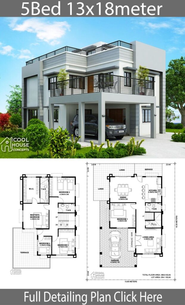 5 Bedroom Modern House Plans - houseplans.weloveprintables.net