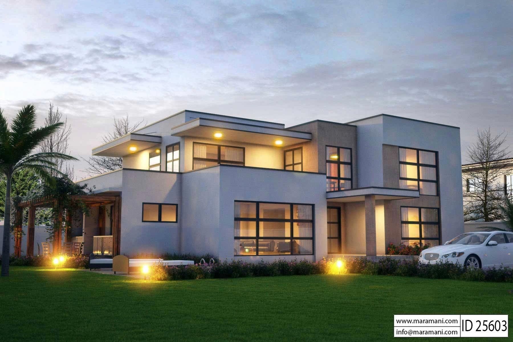 5 Bedroom Modern House Plans Home Inspiration