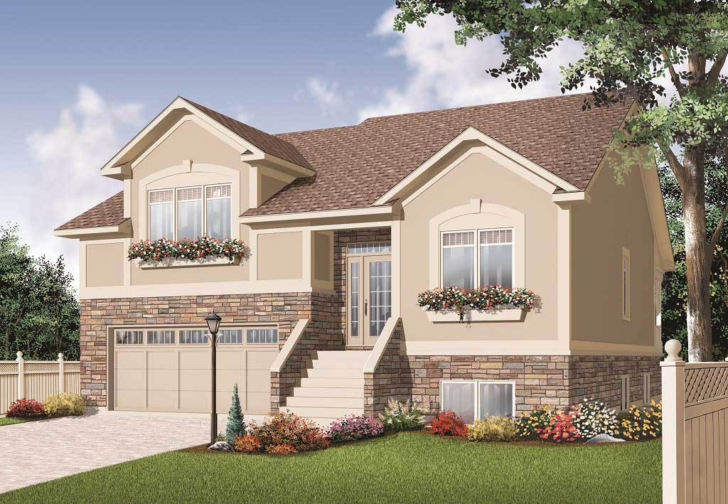 5 Bedroom Split Level House Plan With Garage 2729 Sq Ft