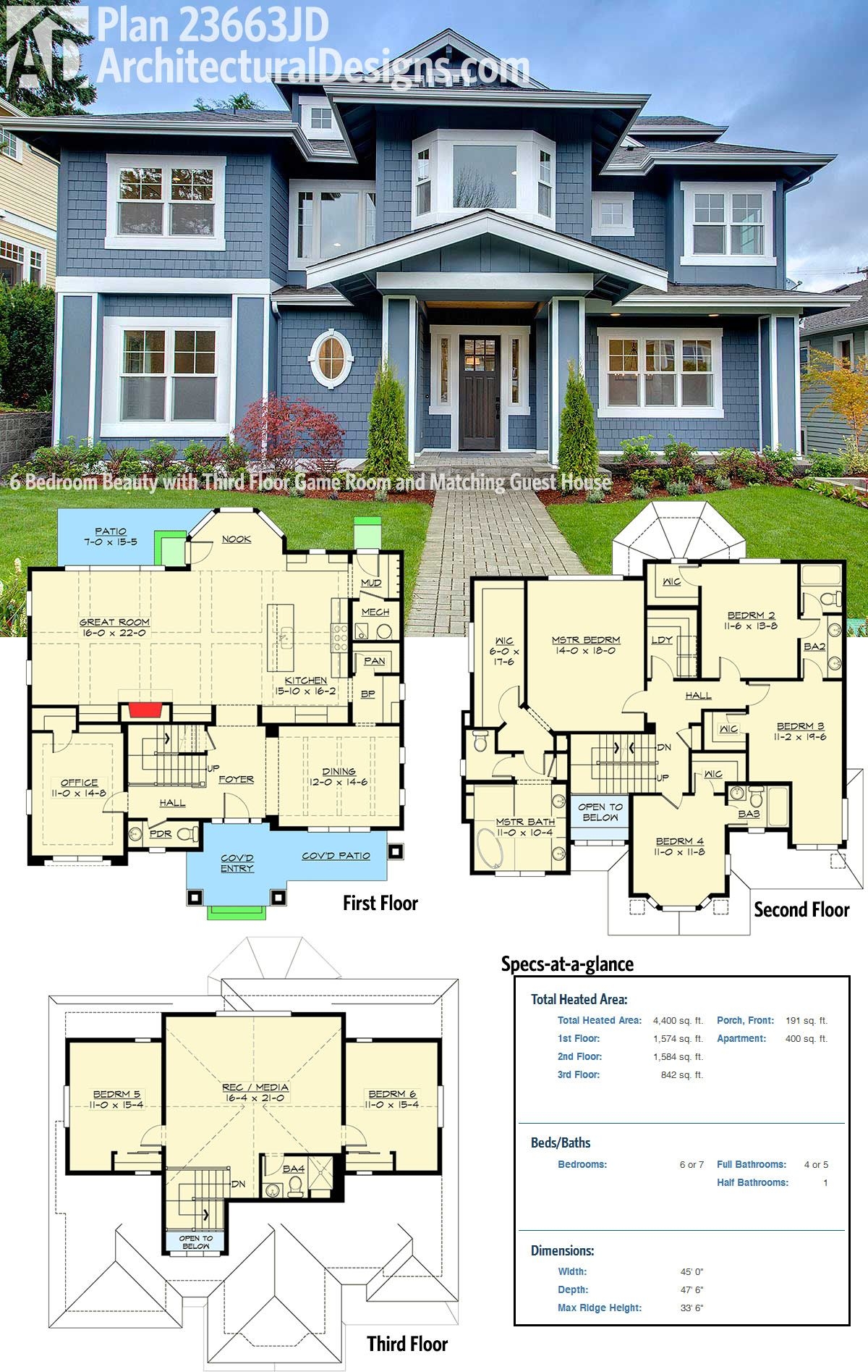 6 Bedroom One Story House Plans House Plans