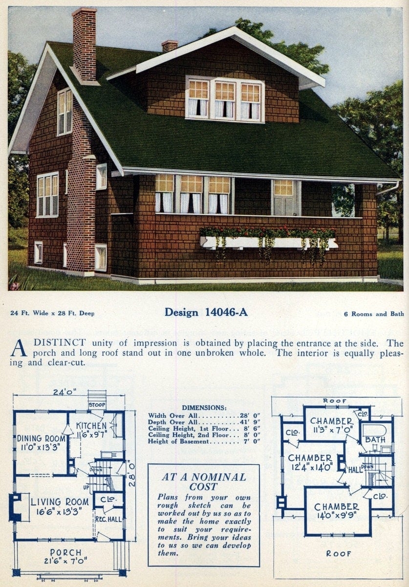 62 Beautiful Vintage Home Designs Floor Plans From The 1920s Click 