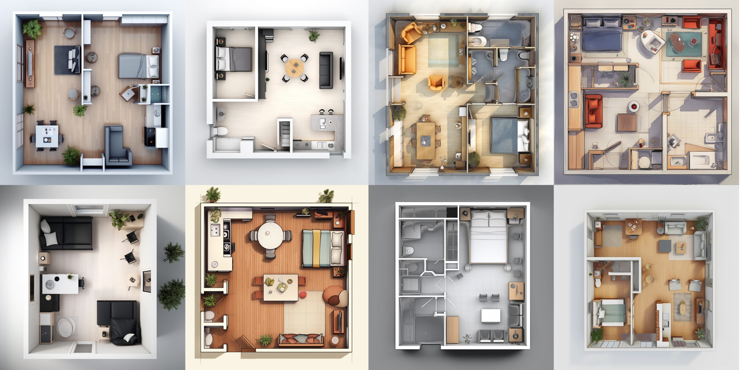 AI Architecture 24 Floor Plans For Modern Houses Prompts Included 