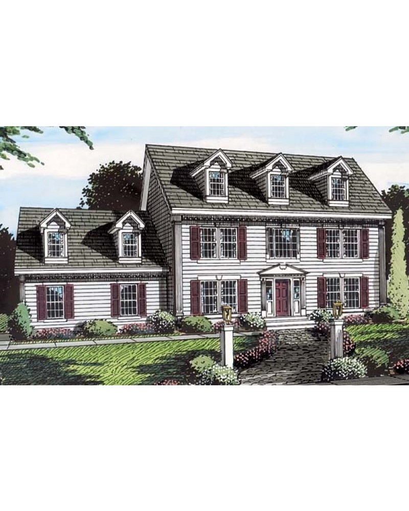 AmazingPlans House Plan 24979 Cape Cod New England Colonial