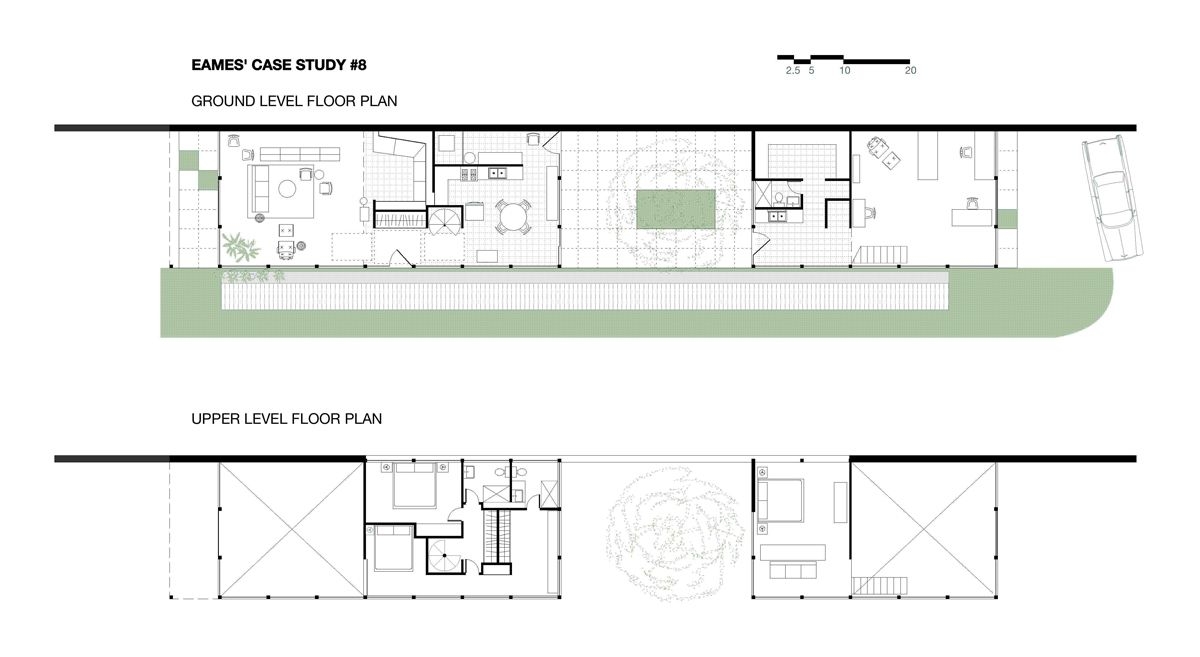 Archiclassic Eames House Eames House Plan Case Study Houses
