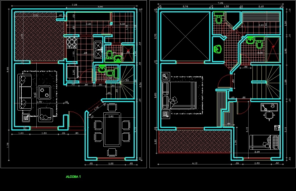 Autocad House Plans Dwg Free Download Image To U