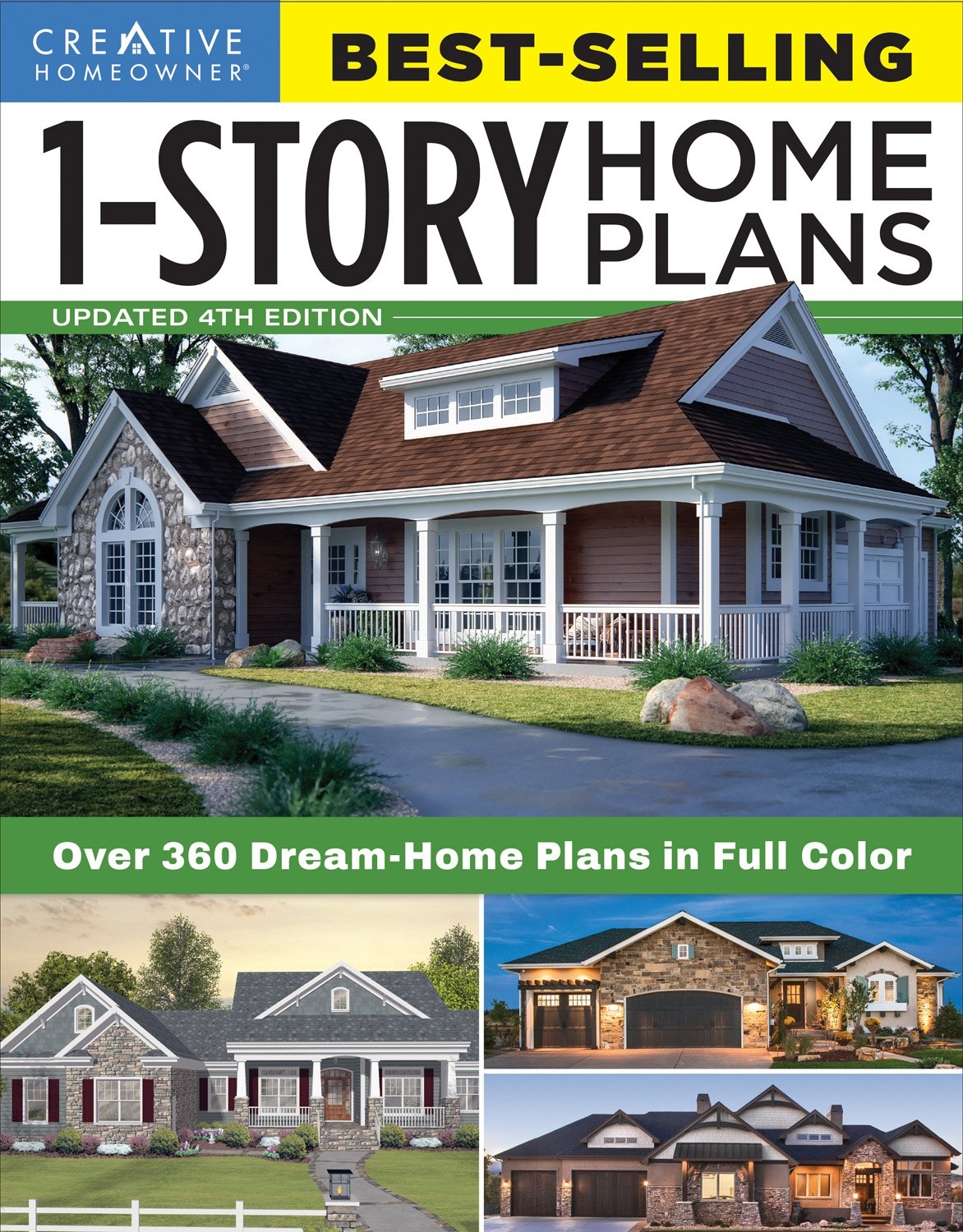 Best Selling 1 Story Home Plans Updated 4th Edition Over 360 Dream