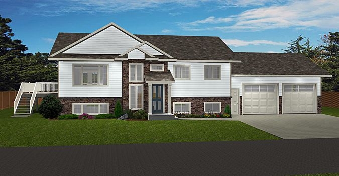 Bi Level House Plans With Attached Garage