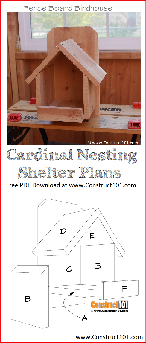 Cardinal Birdhouse Plans Free Printable