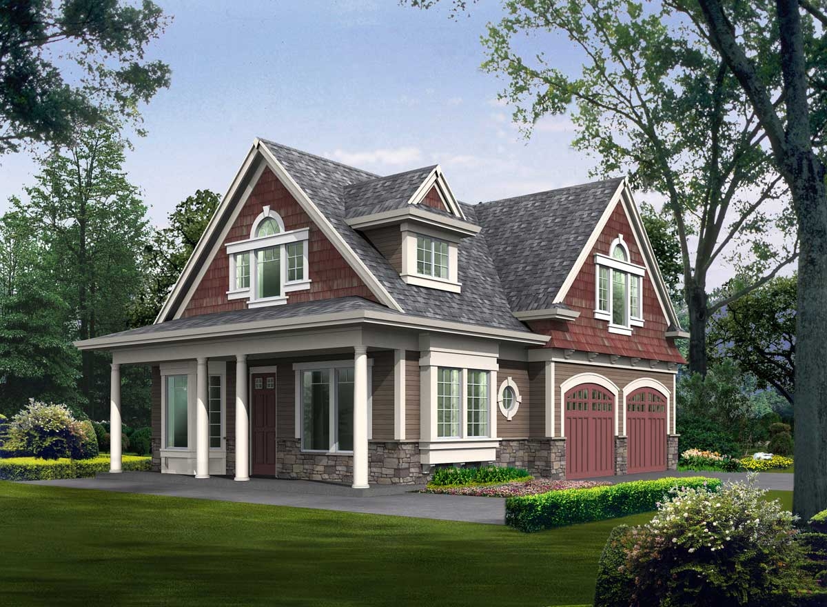 Carriage House Plan 2 Bedrooms 2 Bath 1295 Sq Ft Plan 88 110