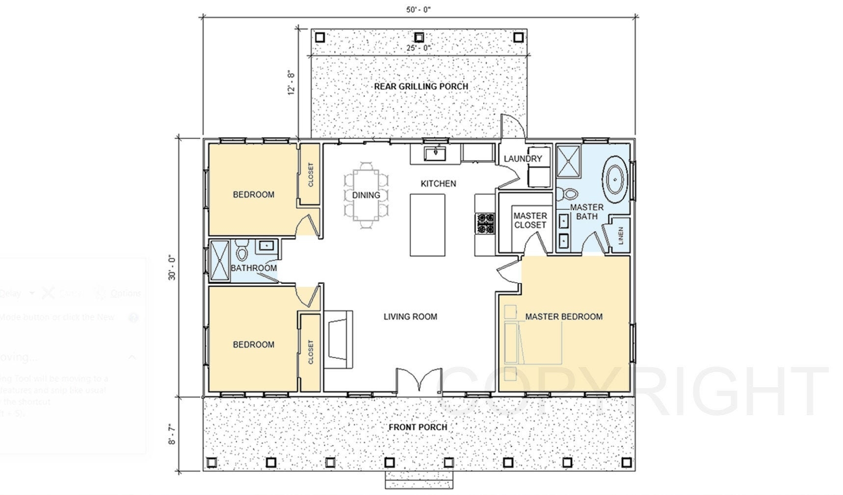 Cedar Springs Modern Ranch House Plan 3 Bed 2 Bath 30 x50 1500 Square 