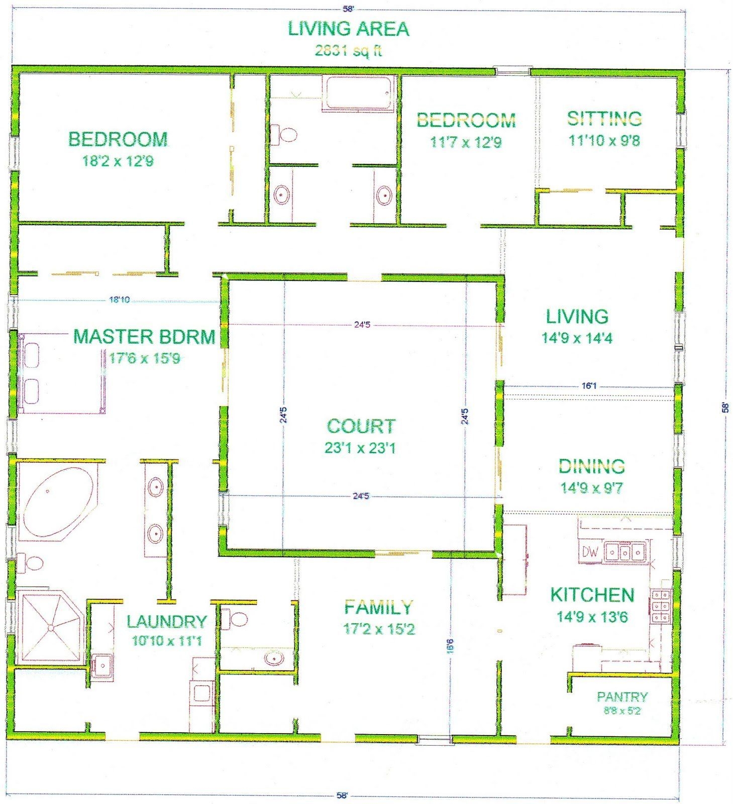 Central Courtyard House Plans Maximizing Space And Privacy House Plans