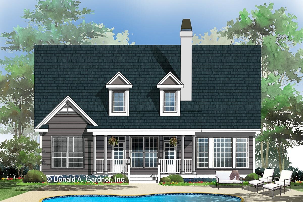 Classic Cape Cod Home Plan With First Floor Master Suite 444005GDN 