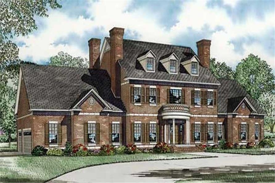 Colonial House Plan 4 Bed 4996 Sq Ft Plan 153 1058