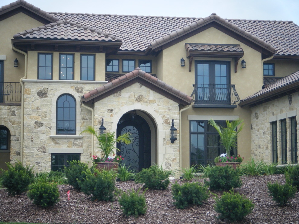 Custom Home Mediterranean Exterior Omaha By Advanced House