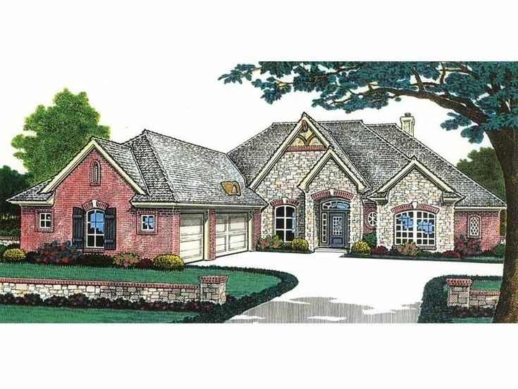 Eplans French Country House Plan European Curb Appeal With Open Floor 