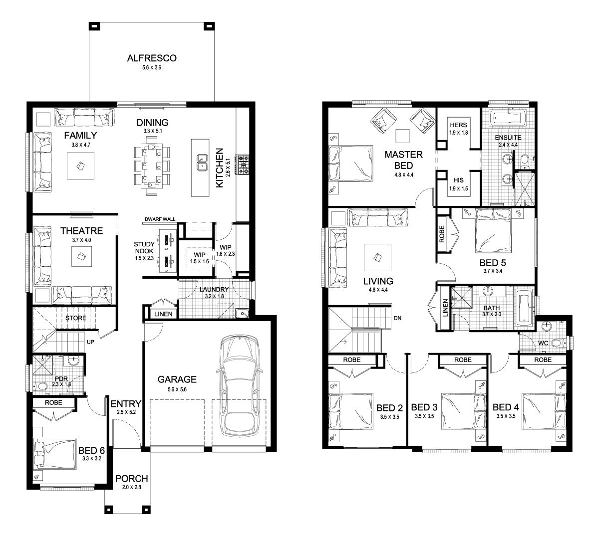 Exploring 6 Bedroom House Plans 2 Story House Plans