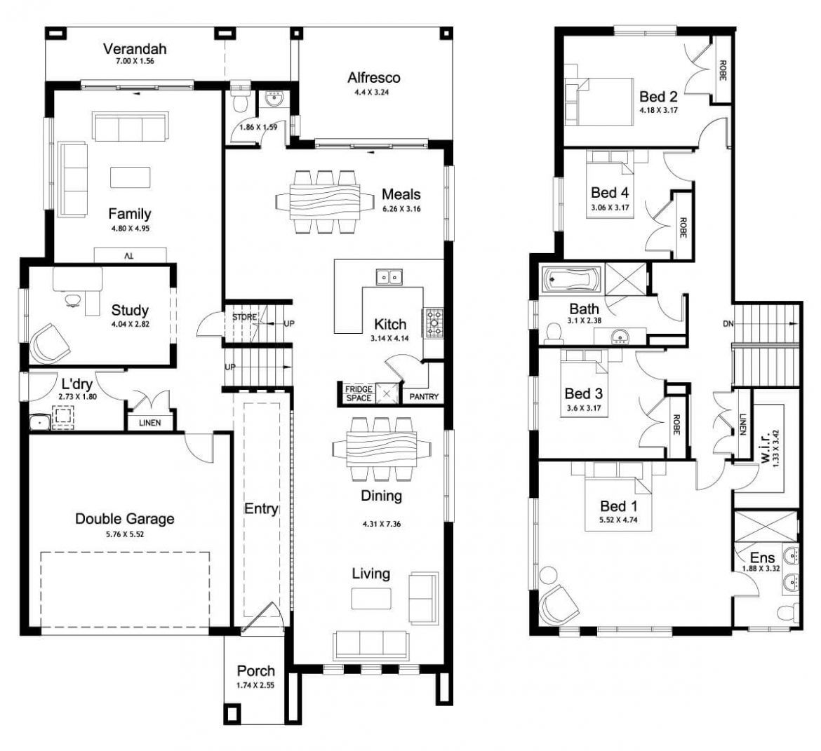 Floor Plan Friday Split Level 4 Bedroom Study Floor Plan 4 Bedroom 