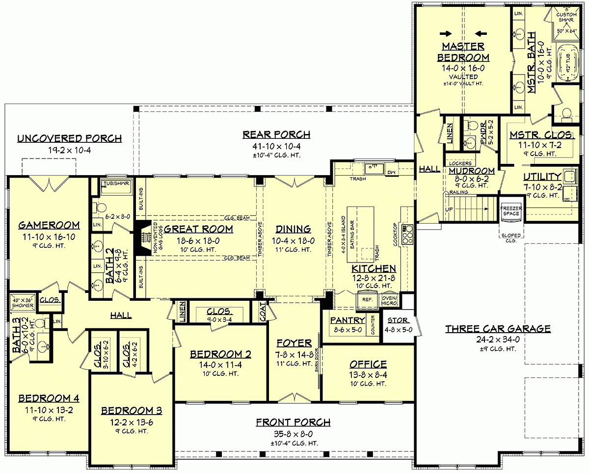 Floor Plans For 4 Bedroom Home Www resnooze